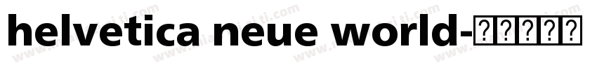 helvetica neue world字体转换
